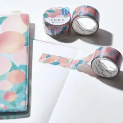 King Jim | SODA Transparent Pet Tape Peach (20mm)