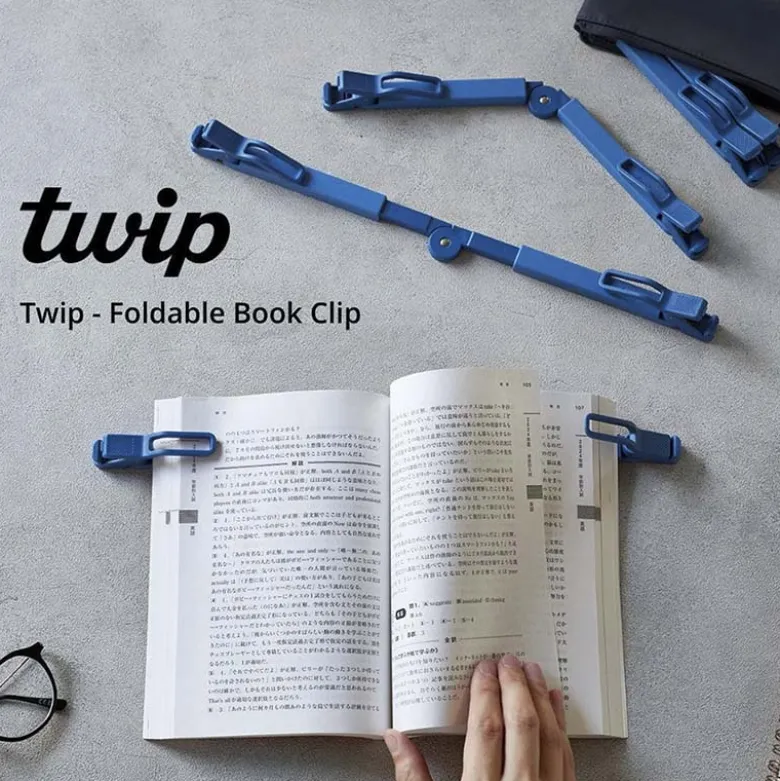 King Jim | Soporte para Libros Clip Twip Blue