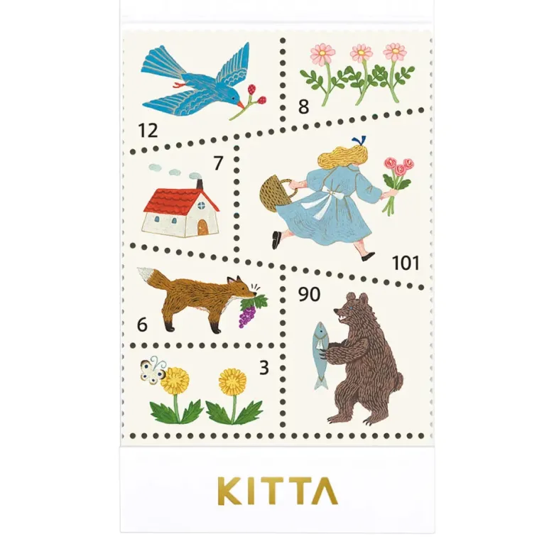 King Jim | Washi Tape Precortado KITTA Special Forest Morning