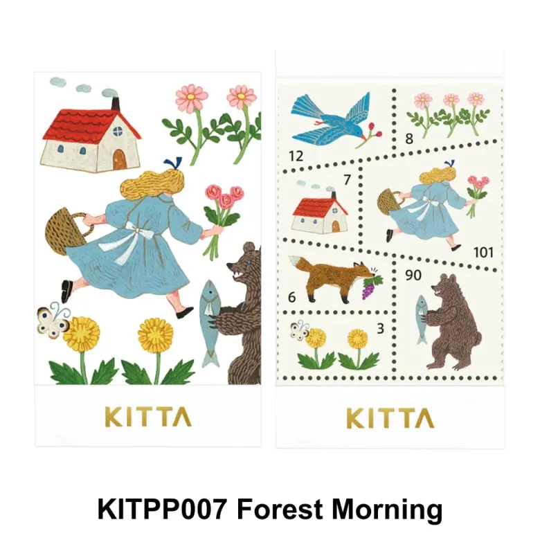 King Jim | Washi Tape Precortado KITTA Special Forest Morning