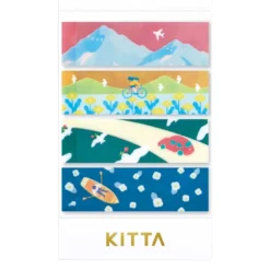 King Jim | Washi Tape Precortado KITTA Clear Landscape