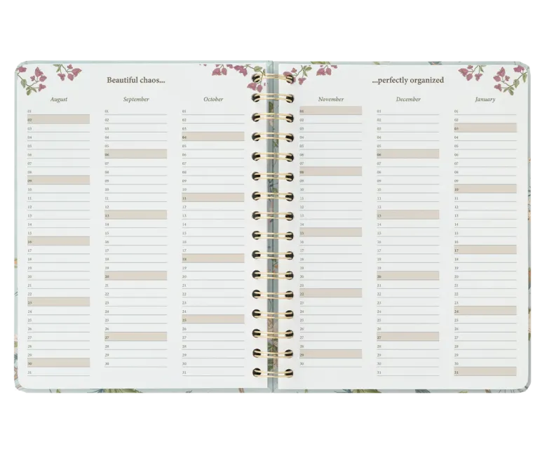 Kokonote | Agenda Escolar Bambina Seasonal Flowers 2026-2027 (Semanal)