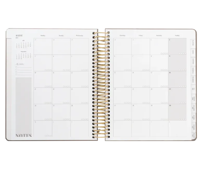 Kokonote | Agenda Escolar Olympia Desert Taupe 2026-2027 (Semanal)