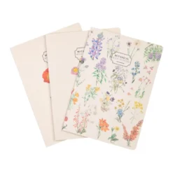 Kokonote | Pack de 3 Cuadernos A5 Botanical Wild Flowers