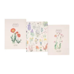 Kokonote | Pack de 3 Cuadernos A5 Botanical Wild Flowers