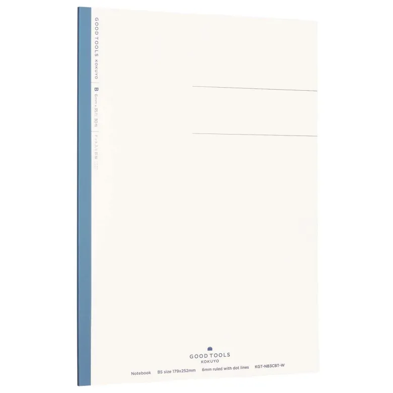 Kokuyo | Cuaderno GOOD TOOL B5 Blue Rayas Punteadas