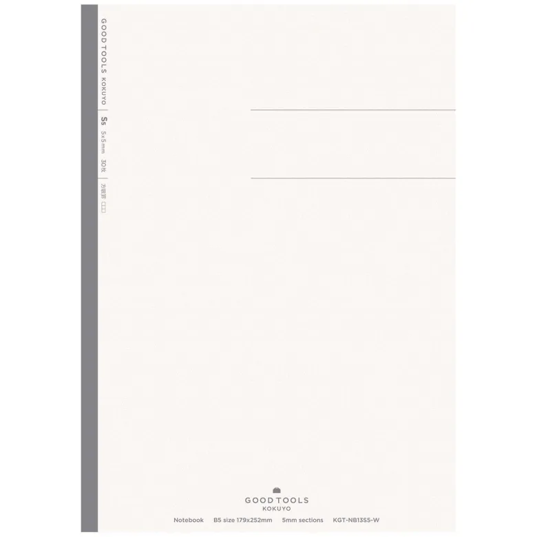 Kokuyo | Cuaderno GOOD TOOL B5 Cuadros