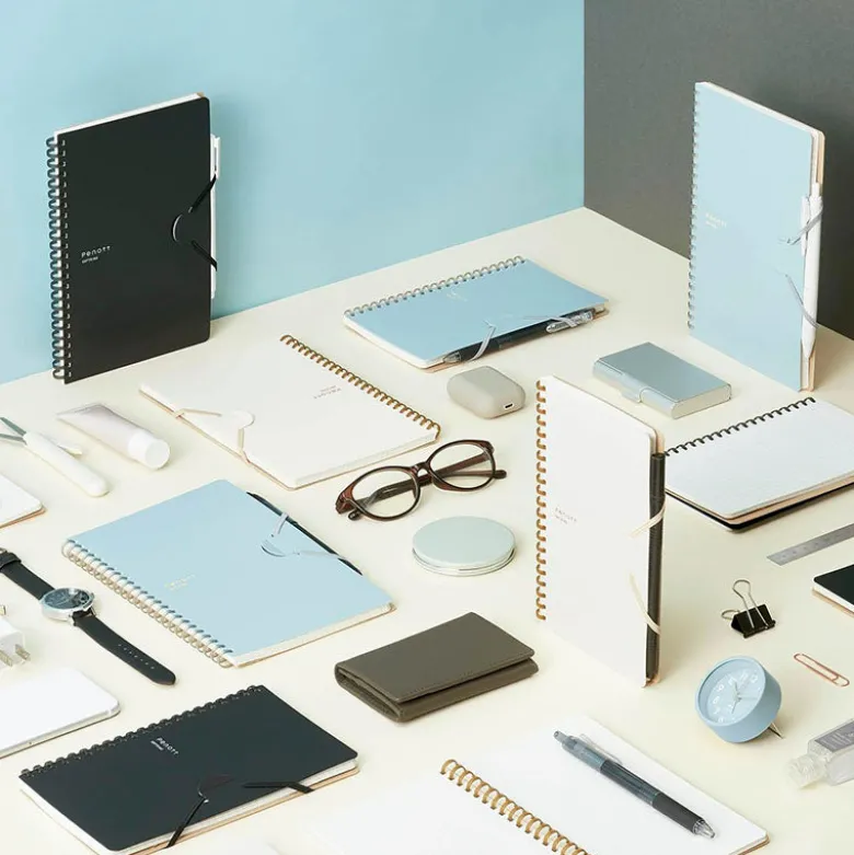 Kokuyo | Cuaderno Soft Ring Penott B6 Black (Cuadros)