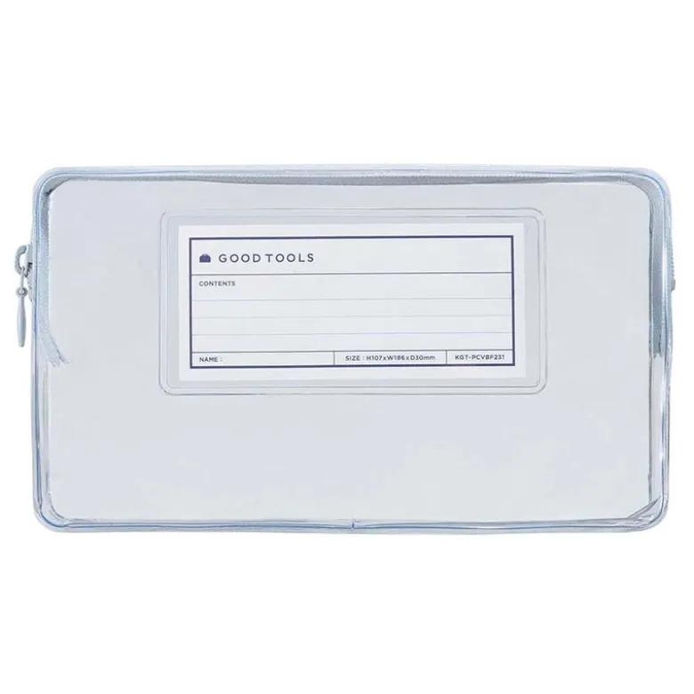 Kokuyo | Funda Estuche Pouch Good Tools Clear White