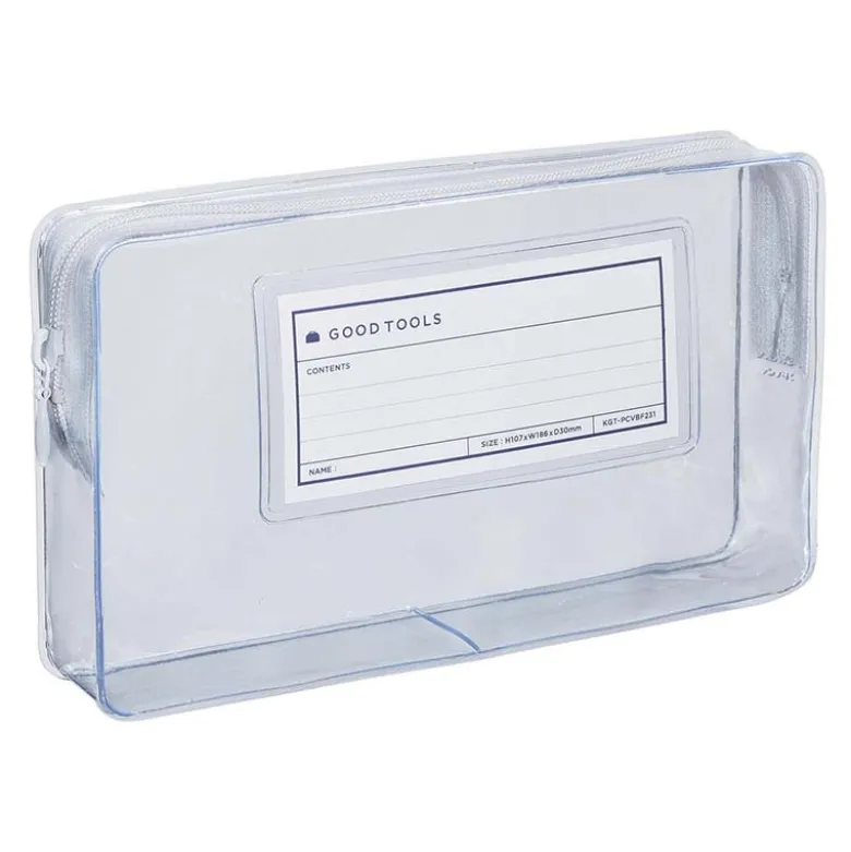 Kokuyo | Funda Estuche Pouch Good Tools Clear White