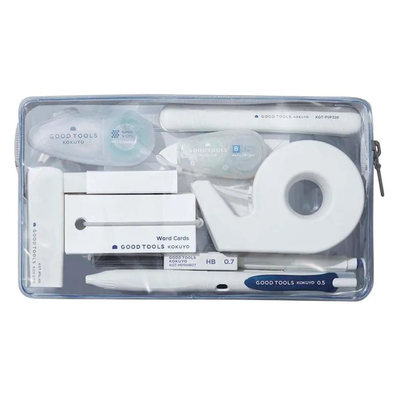 Kokuyo | Funda Estuche Pouch Good Tools Clear White