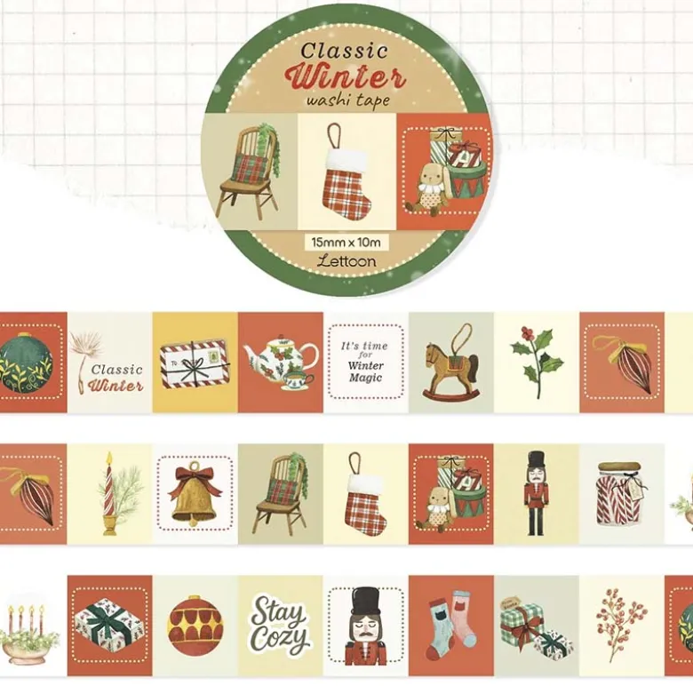 LETTOOn | Classic Winter Washi Tape