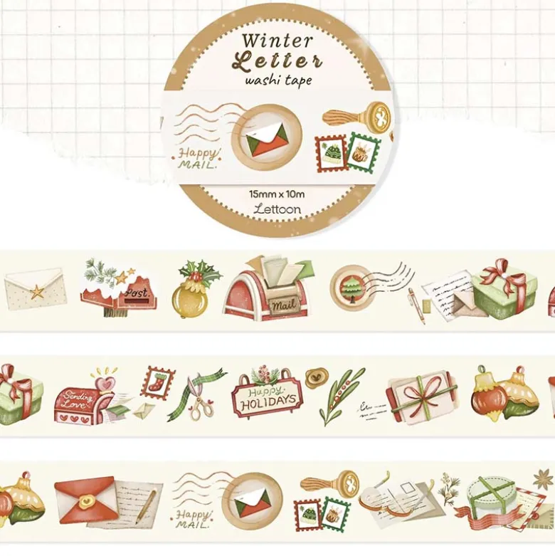 LETTOOn | Winter Letter Washi Tape