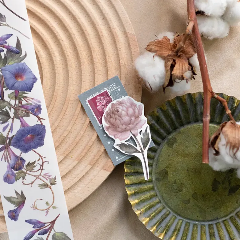 Loi Design | Ipomoea & Peony Washi Tape (1 metro)