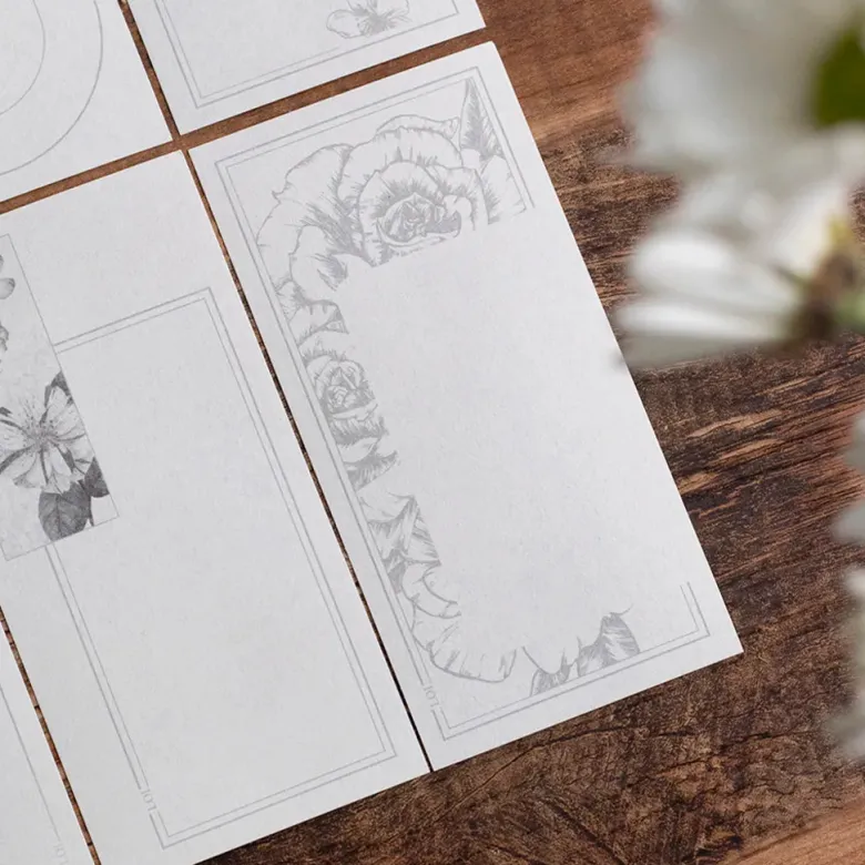 Loi Design | Papeles Decorativos Flower Collection Elegant Gray