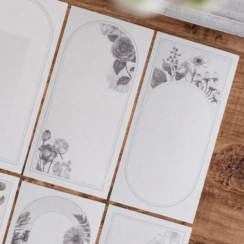 Loi Design | Papeles Decorativos Flower Collection Elegant Gray
