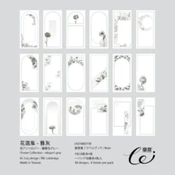 Loi Design | Papeles Decorativos Flower Collection Elegant Gray