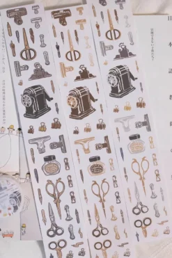 Loi Design | Pegatinas en Rollo Retro Stationery Die-Cut Paper Tape (1 metro)