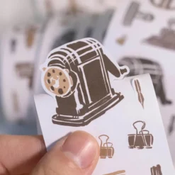 Loi Design | Pegatinas en Rollo Retro Stationery Die-Cut Paper Tape (1 metro)