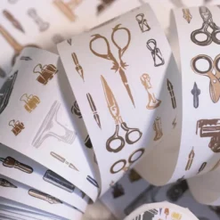 Loi Design | Pegatinas en Rollo Retro Stationery Die-Cut Paper Tape (1 metro)