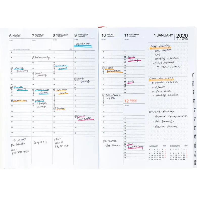 MARK'S | Agenda A5 Fish 2026-2027 (Semanal)