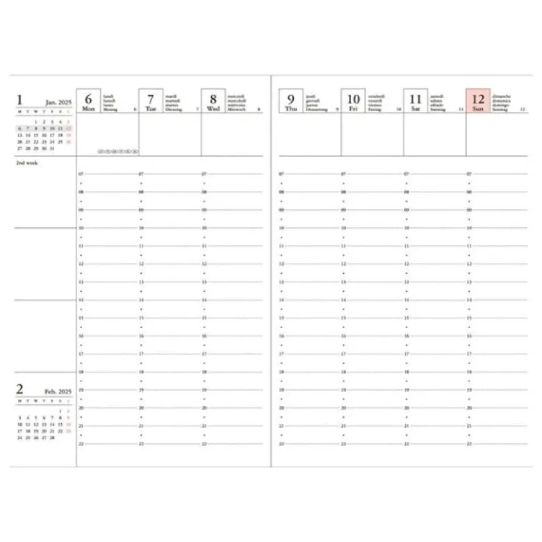 MARK'S | Agenda A6 Gradient Green 2026-2027 (Semanal)