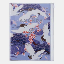 MARK'S | Agenda A5 Japanese Crane Purple 2026-2027 (Semanal)