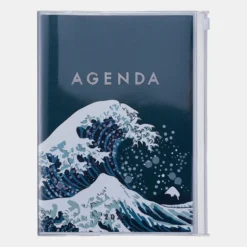 MARK'S | Agenda A5 Kanagawa Wave Navy 2026-2027 (Semanal)