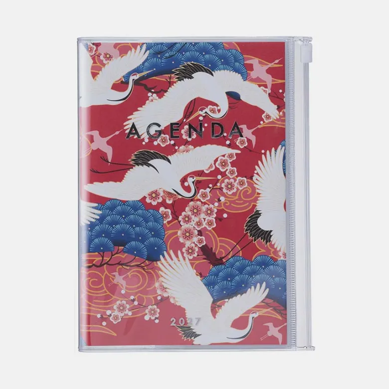 MARK'S | Agenda B6 Japanese Crane Red 2026-2027 (Semanal)