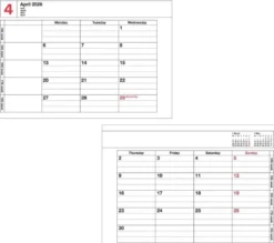 Mark's | Cuaderno Calendario 2027 Mini Black