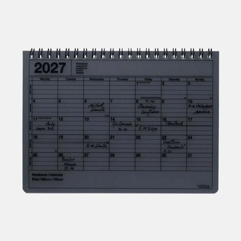 Mark's | Cuaderno Calendario 2027 S Black