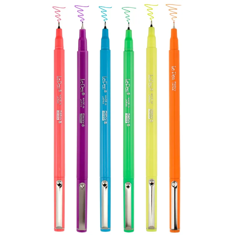 Marvy Uchida | Set de Bolígrafos Le Pen Neon (6pc)