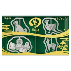 Midori | Clips Metálicos Etching Animales Japoneses