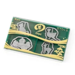 Midori | Clips Metálicos Etching Animales Japoneses