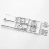 Midori | Clips Metálicos Etching Gatos