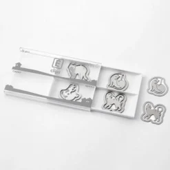 Midori | Clips Metálicos Etching Gatos