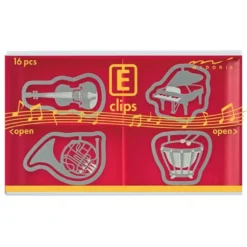Midori | Clips Metálicos Etching Instrumentos Musicales