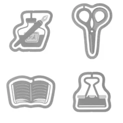 Midori | Clips Metálicos Etching Papelería