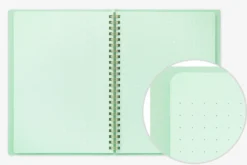 Midori | Cuaderno Anillas Color A5 Puntos Green