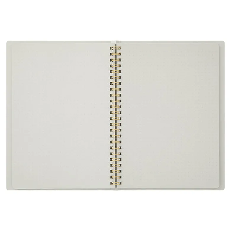 Midori | Cuaderno Anillas Color A5 Puntos Gray