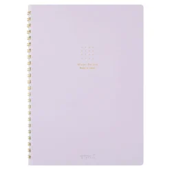 Midori | Cuaderno Anillas Color A5 Puntos Purple