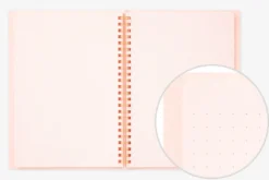 Midori | Cuaderno Anillas Color A5 Puntos Pink