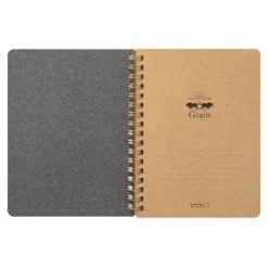 Midori | Cuaderno de Anillas WM Grain B6 Negro