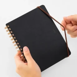 Midori | Cuaderno de Anillas WM Grain B6 Negro