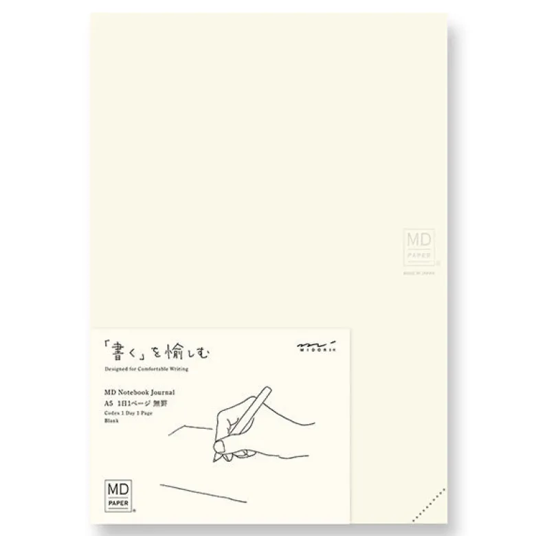 Midori | Cuaderno MD Midori Notebook A5 Liso Codex 1Día 1Página