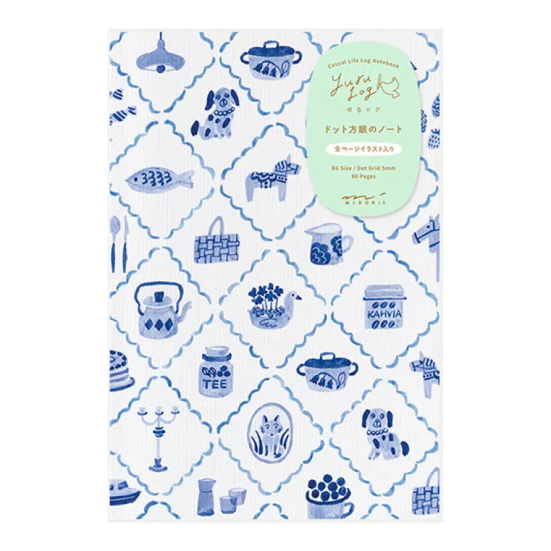 Midori | Cuaderno Yuru Log B6 Blue Nordic
