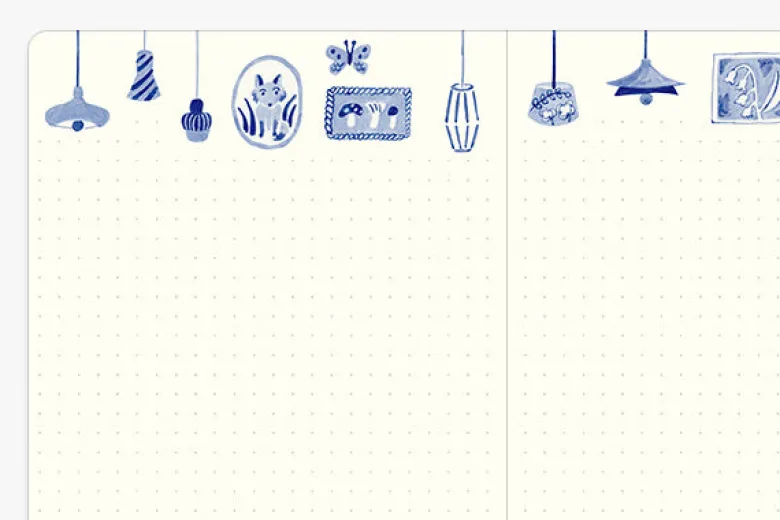 Midori | Cuaderno Yuru Log B6 Blue Nordic