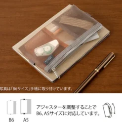 Midori | Estuche Book Band B6 - A5 de Malla Brown