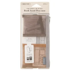 Midori | Estuche Book Band B6 - A5 de Malla Brown