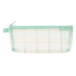 Midori | Estuche de Malla Pen Case with Gusset Check Green